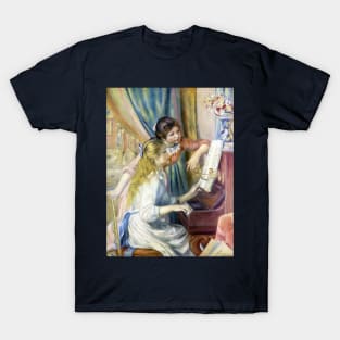 Young Girls at the Piano by Pierre Renoir T-Shirt